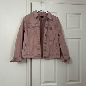 Women's Pinkish Denim Jacket